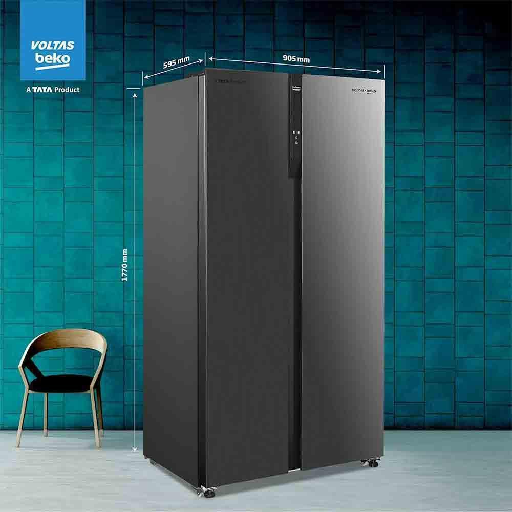 Buy VOLTAS 472L Side By Side Refrigerator - ProSmart Inverter
