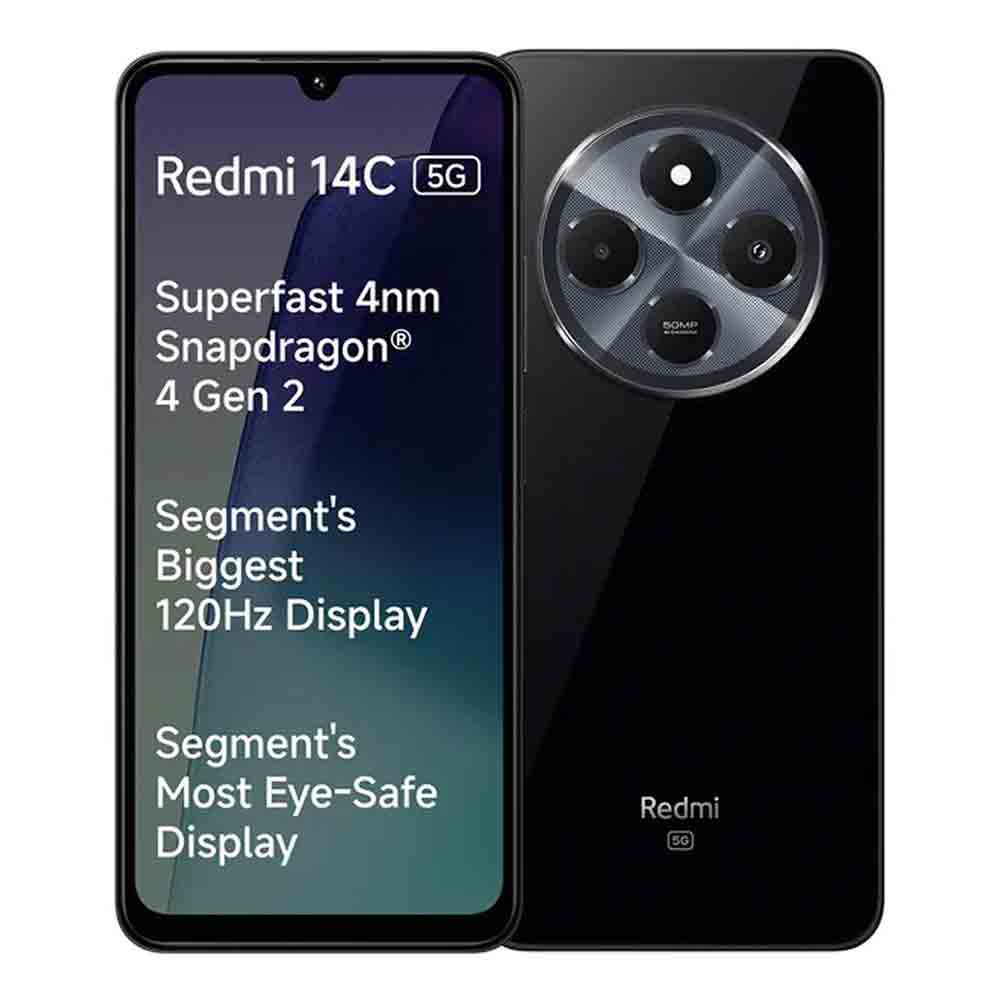 Buy Redmi 14C 5G Smartphone (4GB RAM, 64GB ROM) - Stargaze Black