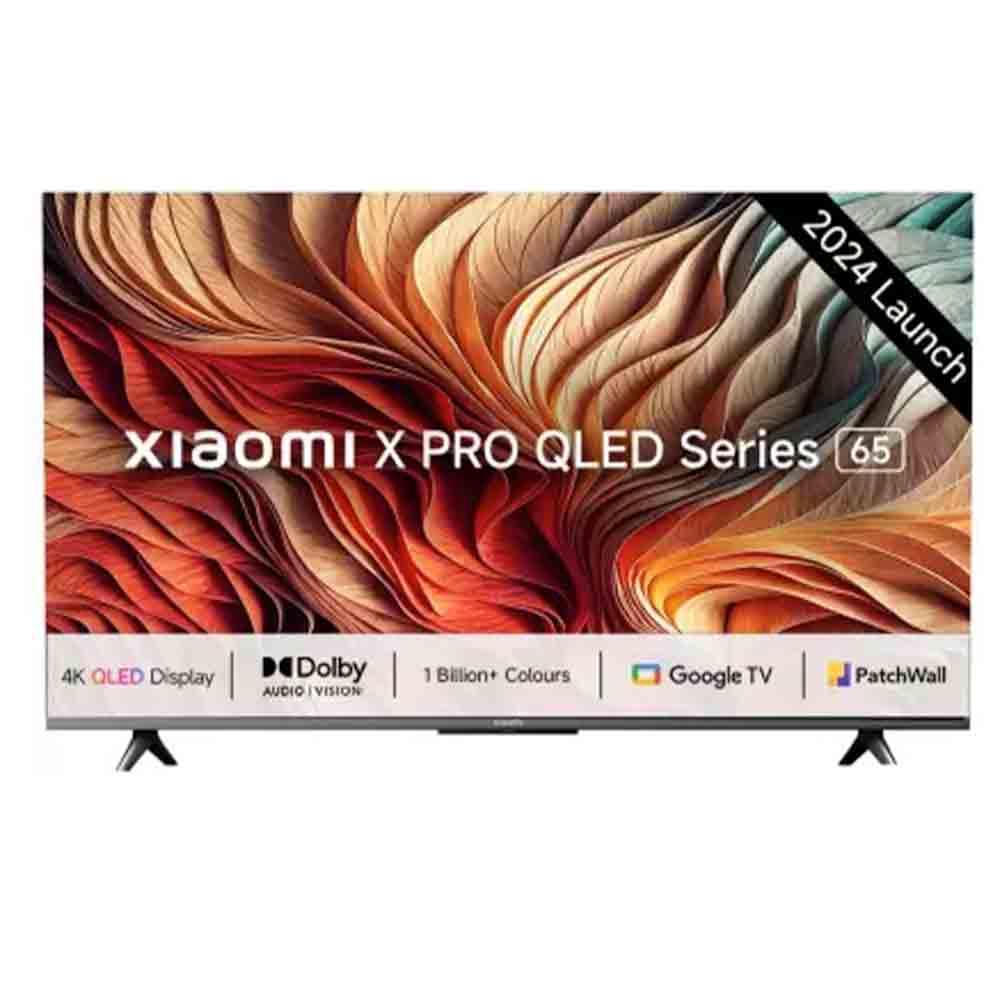 Xiaomi 139 cm QLED 4K Smart TV With 60 Hz, Vivid Picture Engine Dolby,  Google TV OS, Grey)