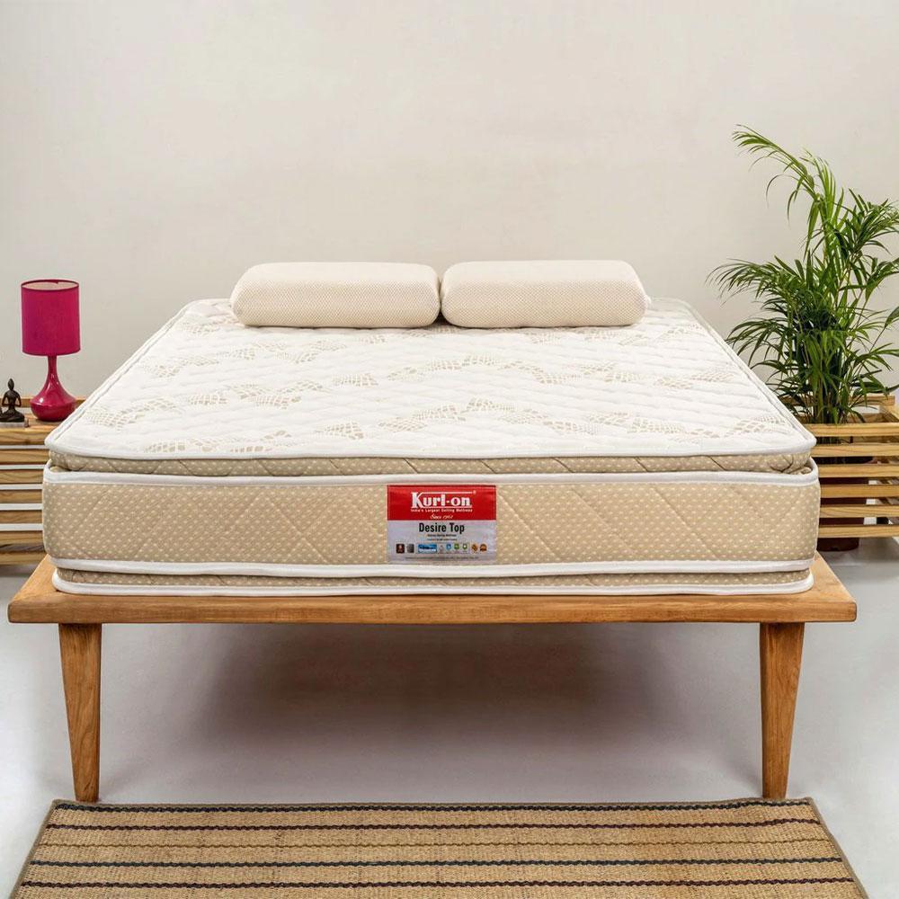 Kurlon Desire Top(MTKUR13) Bonnell Spring Knitted Queen Size Mattress  78x60x8