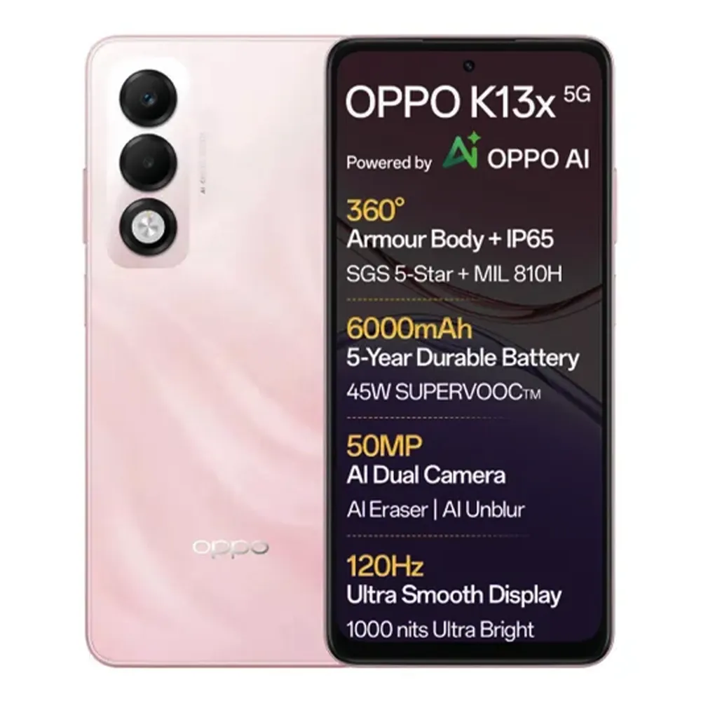 Buy Oppo K13x 5G (6GB/128GB) Smartphone Sunset Peach Pai