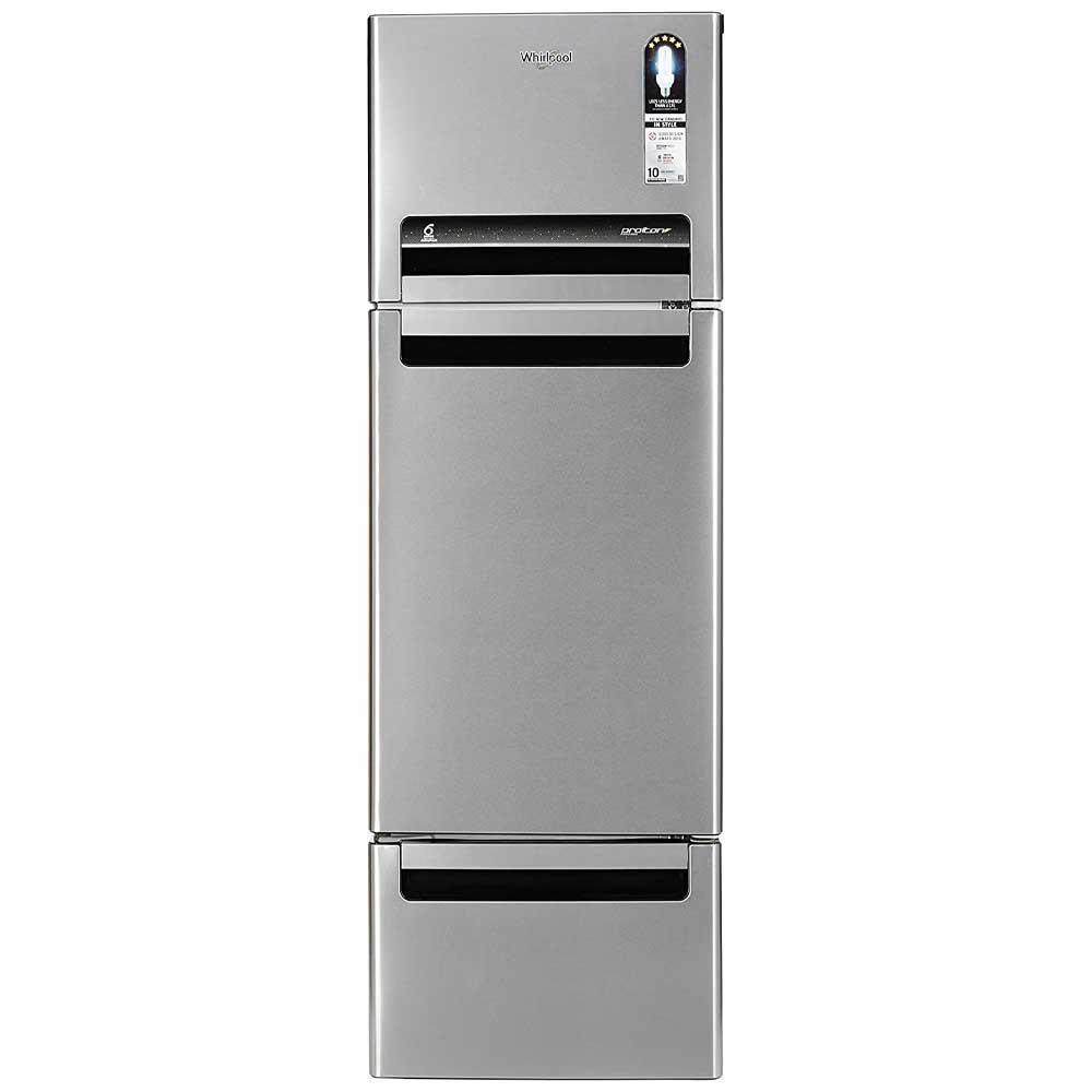 Whirlpool 260L Triple Door Fridge FP 283D, Alpha Steel - Pai