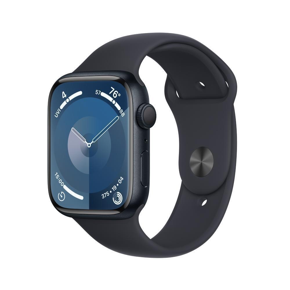 Apple MR9A3HN/A Smart Watch (Midnight) with Health Tracker (45 mm Dial  Size, IP6X Water Resistant, Voice Guidance,Built in Mic,Blood Oxygen  Sensor,