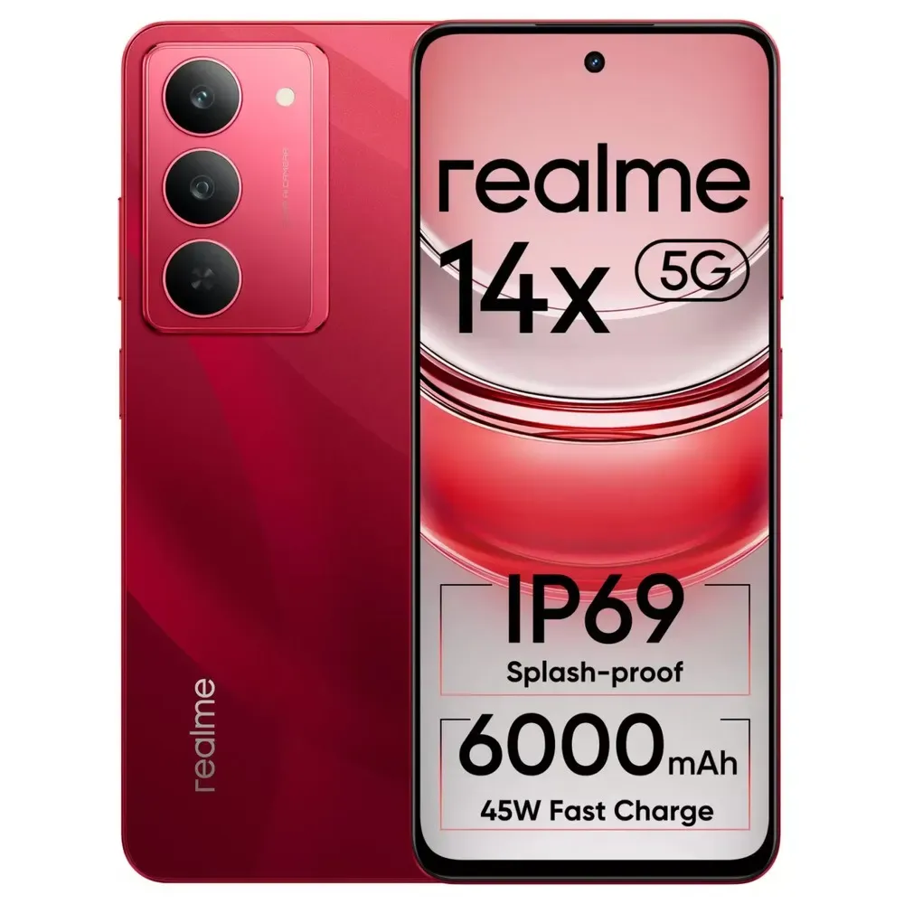 Realme 14x 5G (6GB, 128GB, Jewel Red) - Top Features & Deals - Pai