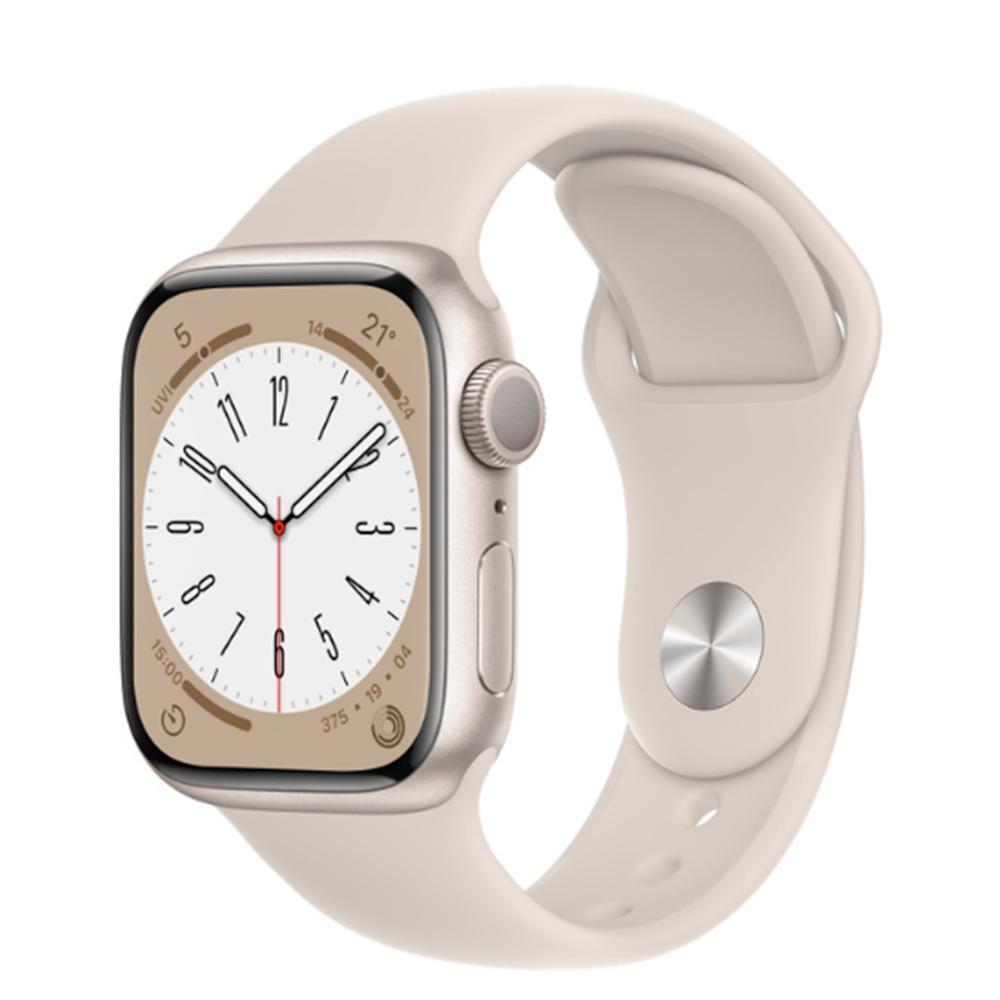 Buy Apple MNP63HN/A Smart Watch (41mm, Starlight Sport) with - Main Image