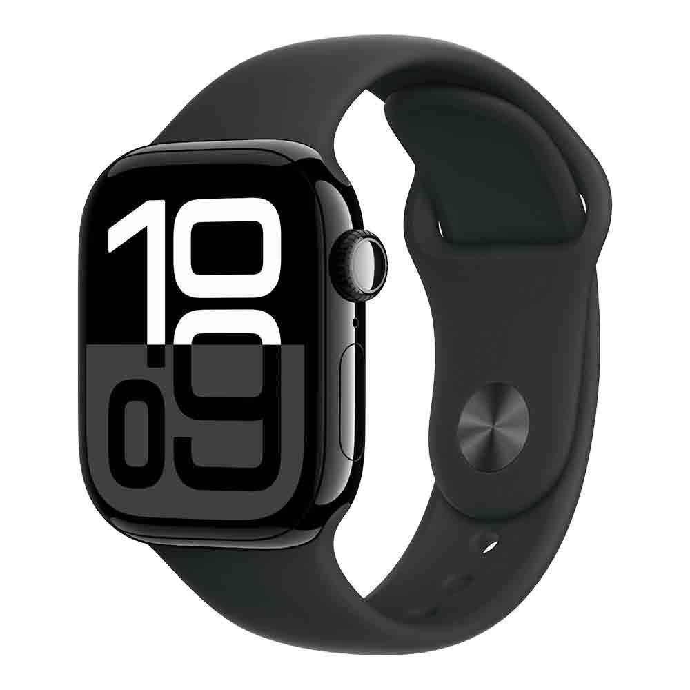 Apple MWWP3HN/A Smart Watch (Black Sport Band) with Health Tracker (46 mm  Dial Size, IP6X Water Resistant,Built in Mic,Electrical heart sensor,
