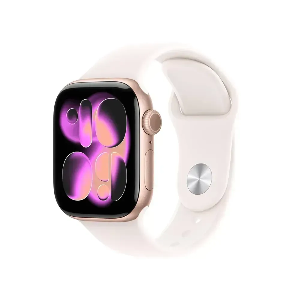 Apple Watch Series 11 GPS With Light Blush Sport Band S/M (42mm, Rose  Gold Aluminium Case)