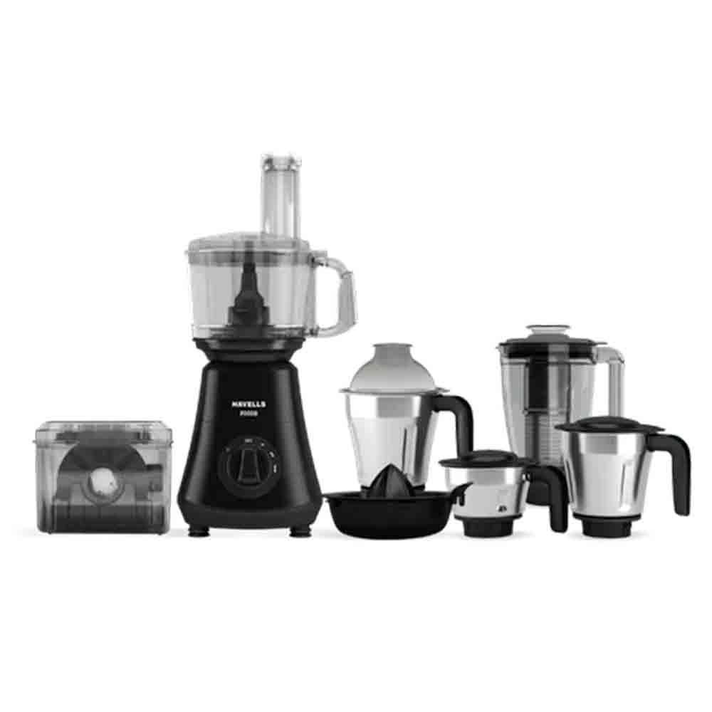 Havells Foodo 750W Mixer Grinder (5 Jars, Black) Ultimate