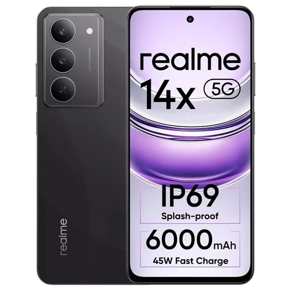 Buy Realme 14x 5G (8GB RAM, 128GB) - Crystal Black, Top Features