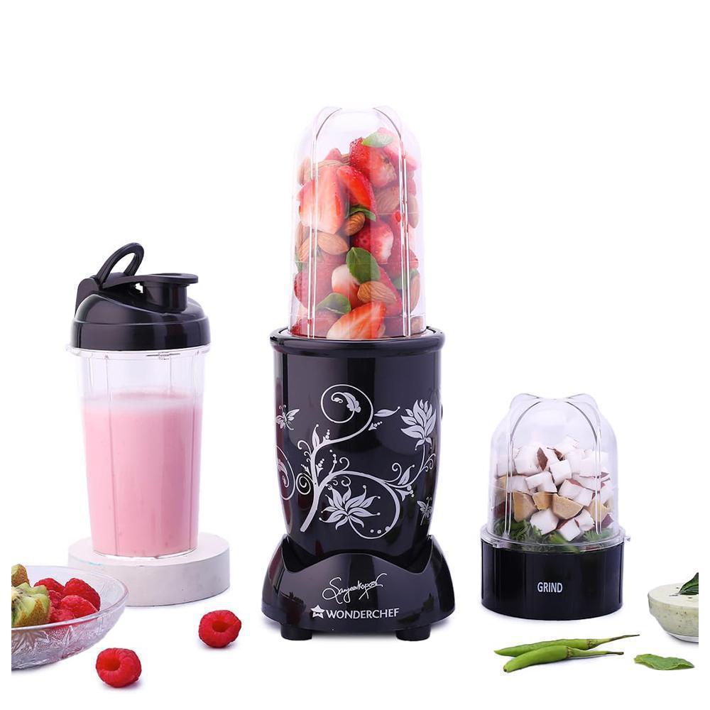 Wonderchef Nutri Blend, 500 Watts Mixer Grinder(2 Jars, Black)