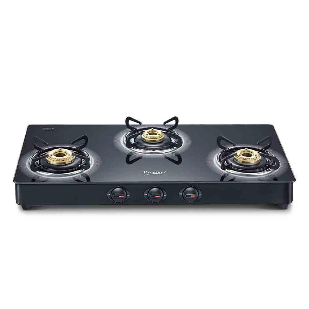洋楽 prestige Buy Prestige 40513 3 Brass Burner Manual Gas Stove (Black