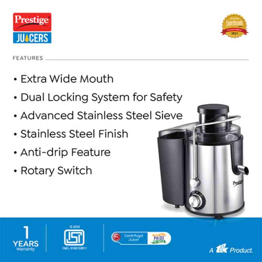 Buy Prestige PCJ 7.0 Juicer - 500W Centrifugal Powerhouse - Pai