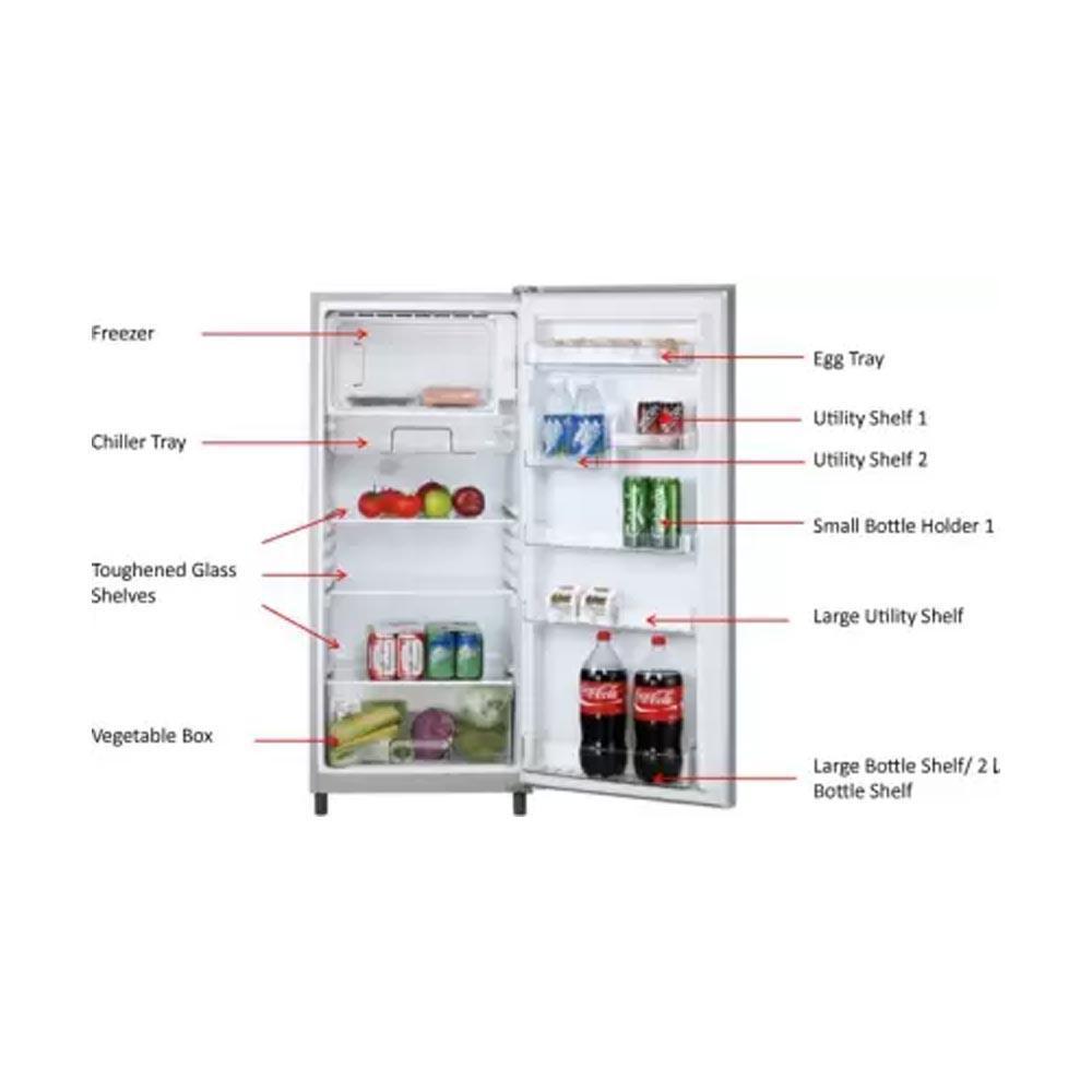 Buy Panasonic 202L 2 Star Single Door Refrigerator NR-AC21SVX1