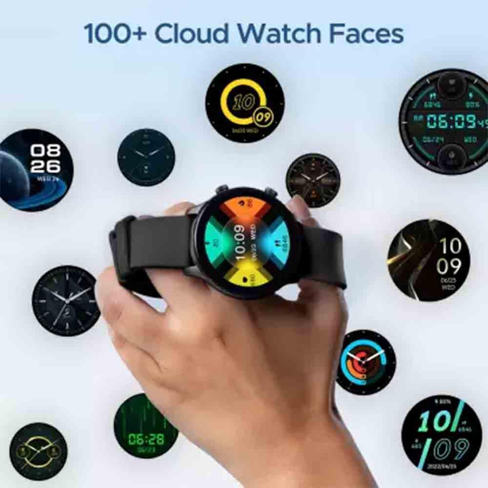 boAt Lunar Call Plus Smart Watch (Active Black) with Health Tracker (Built  in Mic,Heart Rate, SpO2)