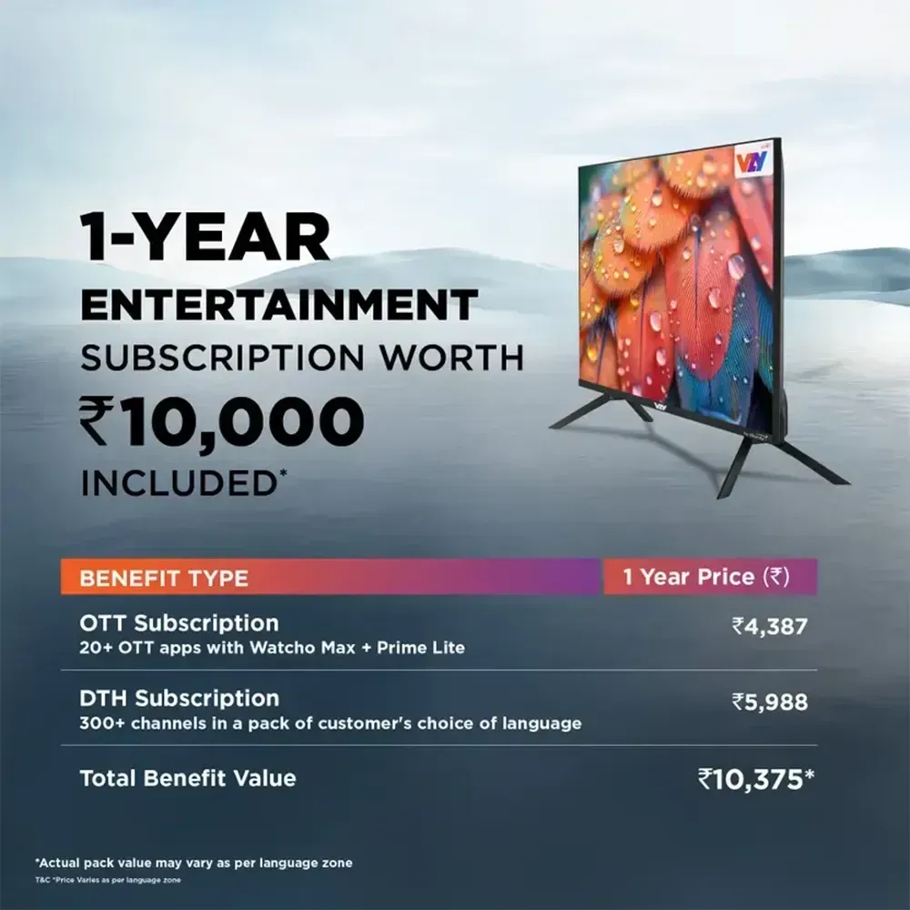 Buy VZY 139 cm QLED 4K Smart Google TV | Pai International