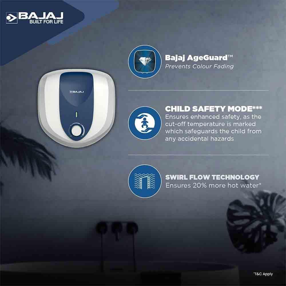 Buy Bajaj Armour Pentacle 10L Water Heater Safe Efficient