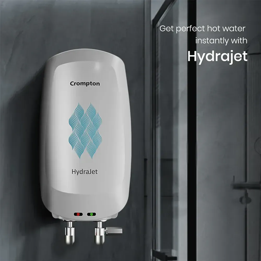 Crompton Hydrajet 5L Instant Geyser – High-Rise Ready FAQs