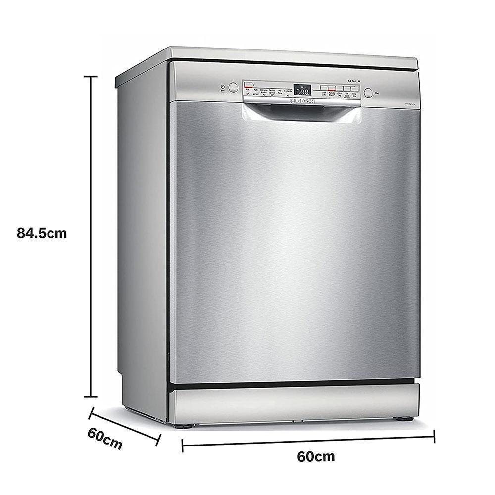 Bosch SMS6ITI01I 13 Place Settings Free Standing Dishwasher With (Silver)