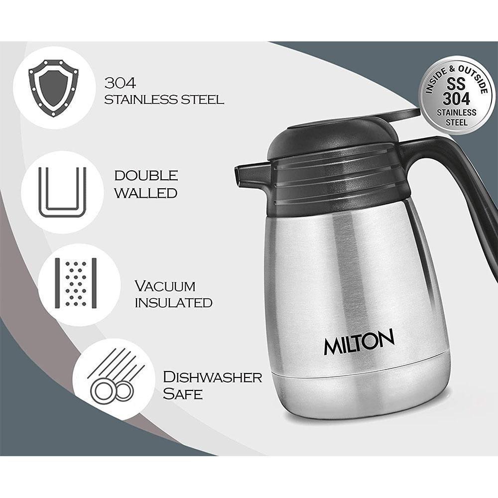 Milton Thermosteel Carafe 2000 ml Flask Keep Drinks Hot/Cold