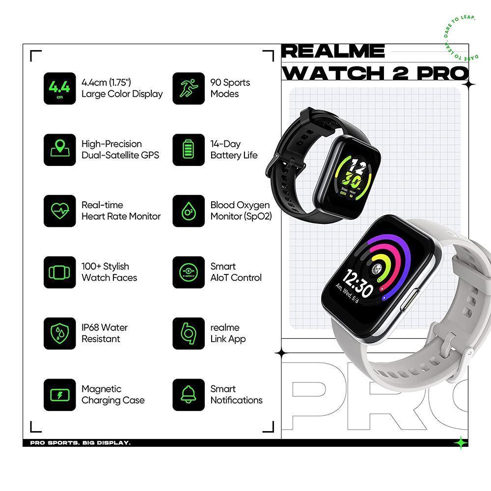 Buy Realme Watch Pro Smart Watch (Metallic Silver, Display