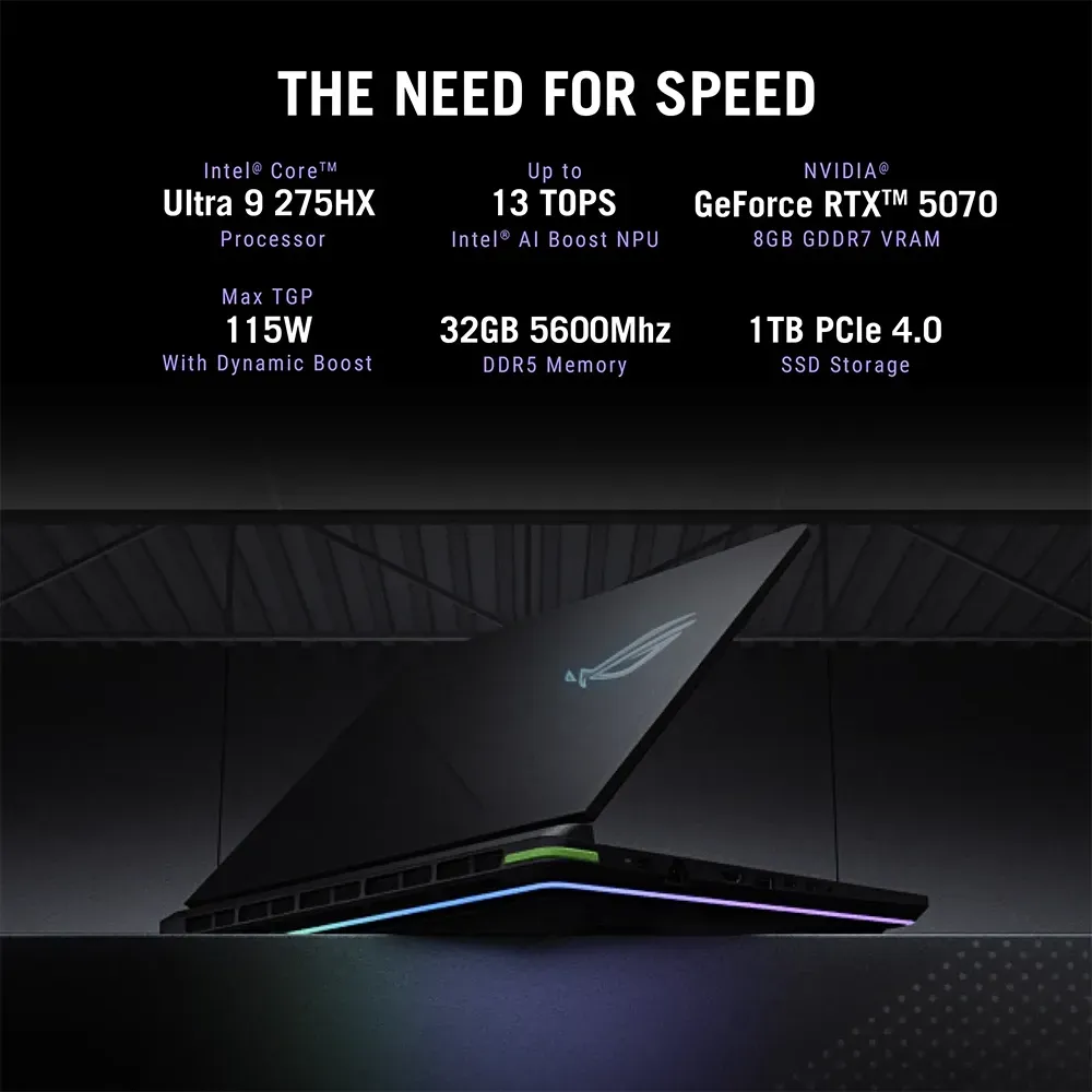 Asus ROG Strix G16 Intel Core Ultra Gaming Laptop (32 GB/1 TB SSD/8 GB  Graphics/Windows 11 cm/G615LP-S5022WS/Eclipse Gray)