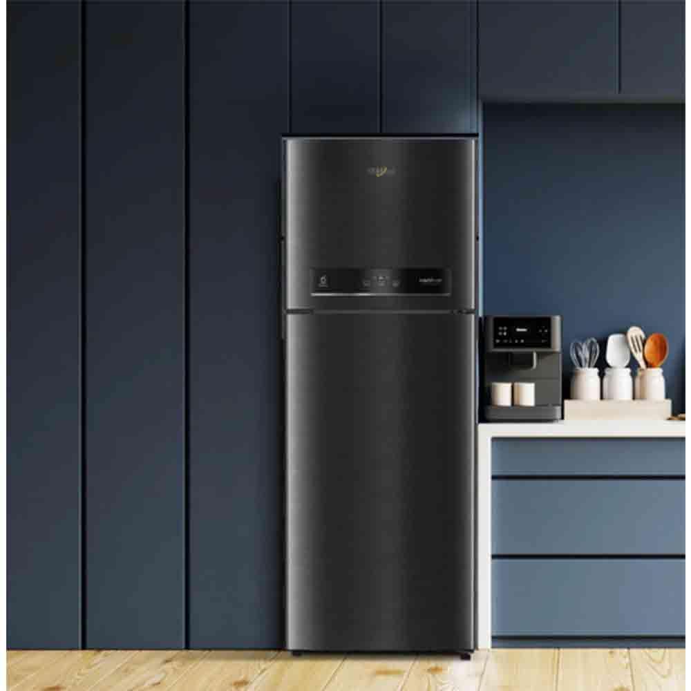 Whirlpool Intellifresh 450L Frost Free Double Door Fridge - Steel