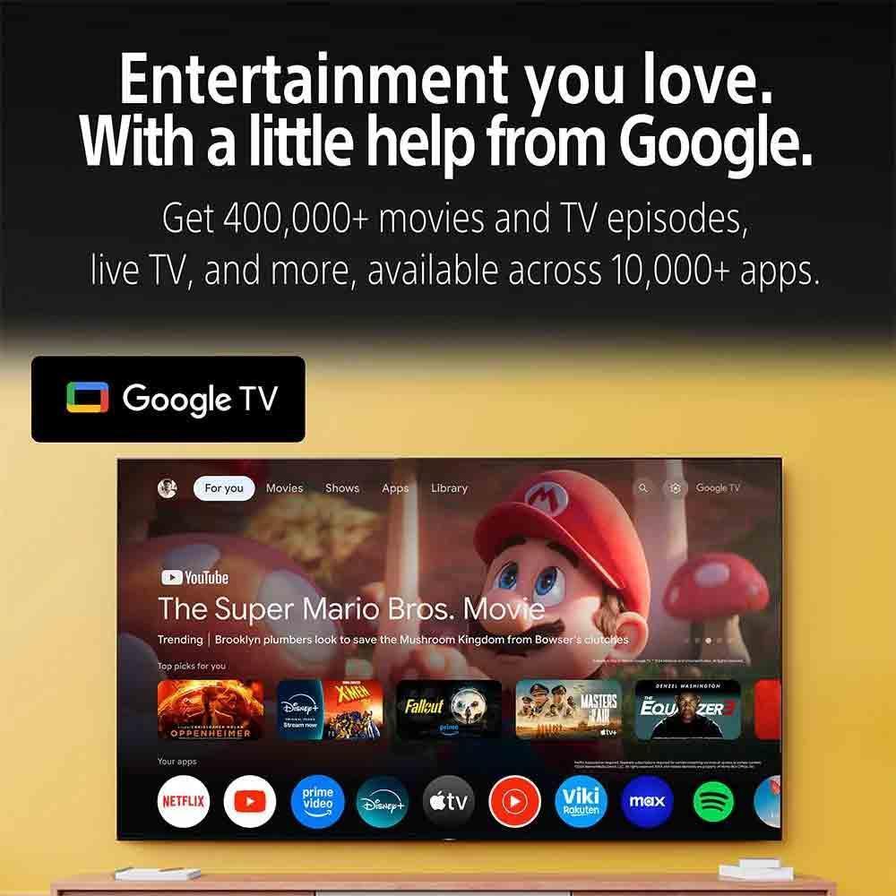 Sony 139 cm 4K Ultra HD Smart OLED Google TV With AI Technology  (K-55XR80M2, Black)