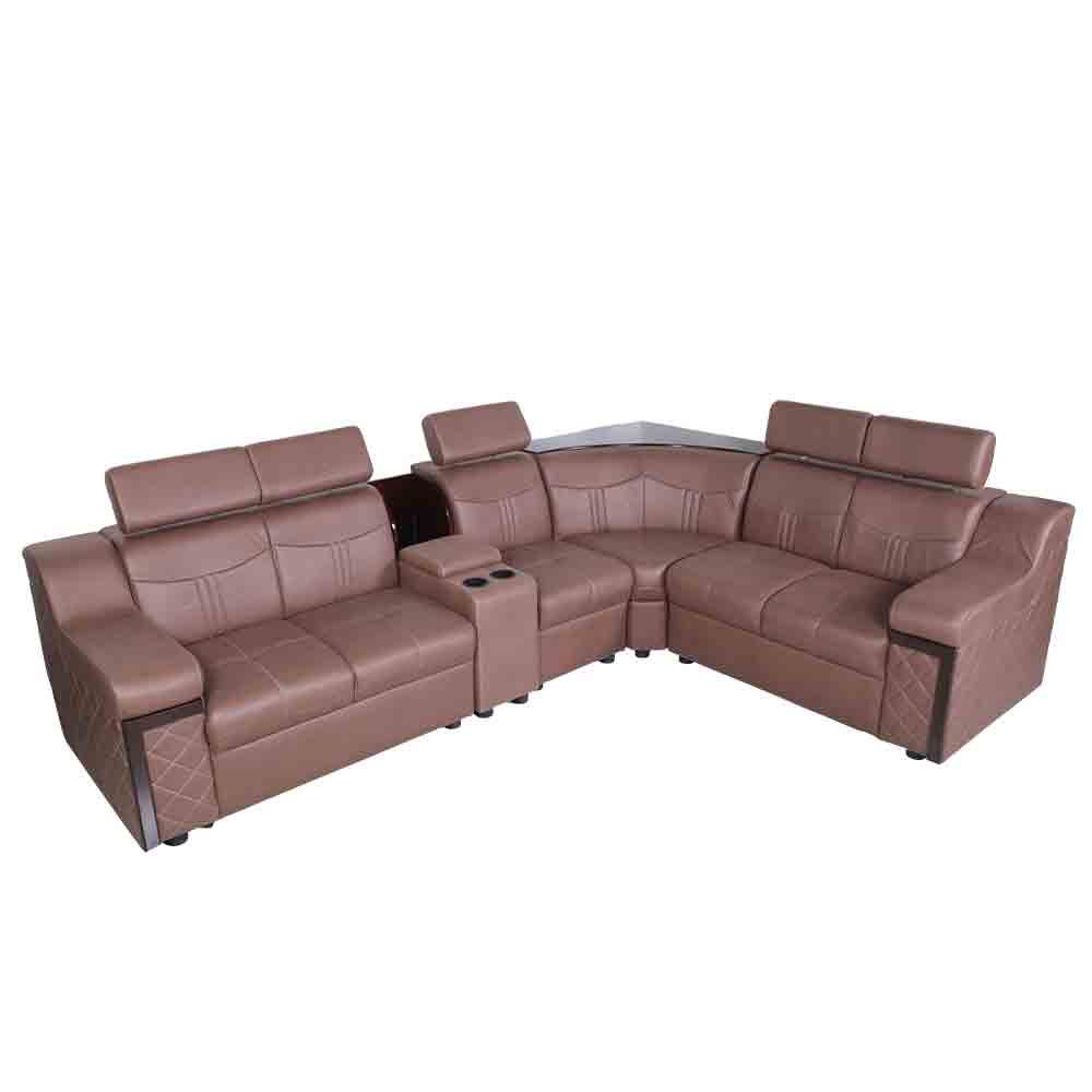 Buy Dream Corner Sofa - 2+2+1+C with Cup Holder (Anfora-31) Online