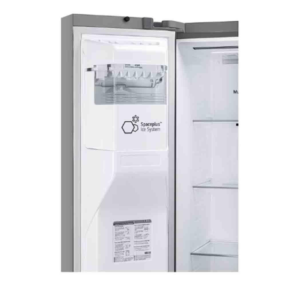 LG 635L 3 Star Side by Side Refrigerator - Shiny Steel - Pai