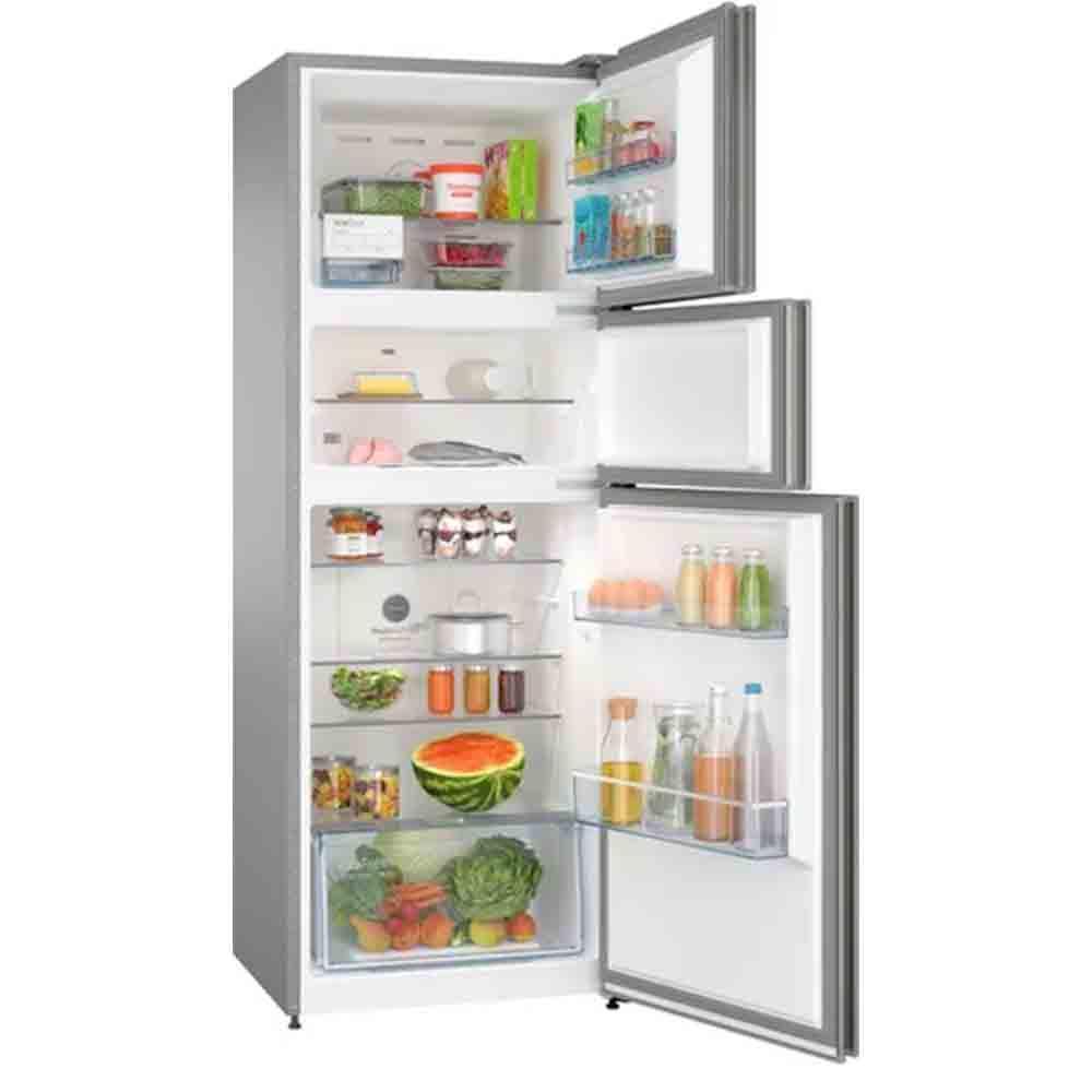 Buy Bosch 335L 3 Star Triple Door Refrigerator - Shiney Silver