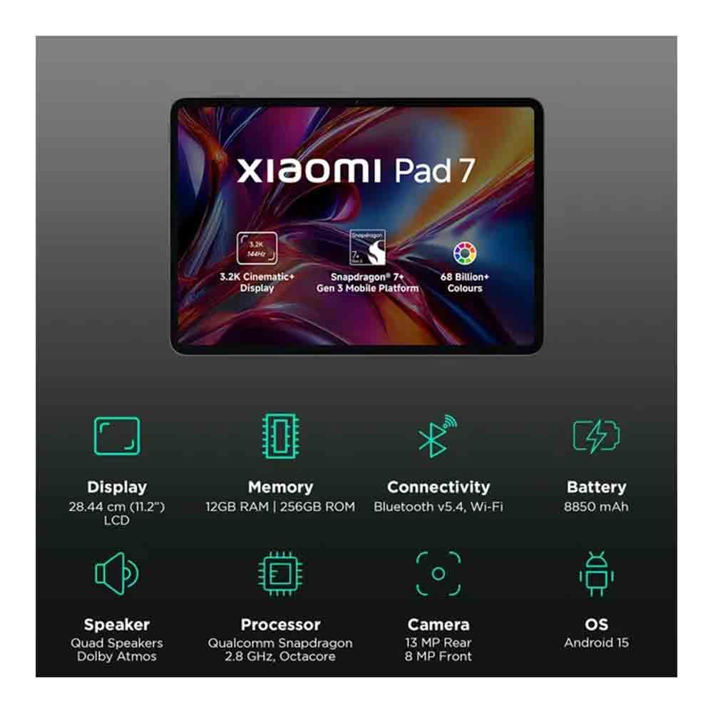 Buy Redmi Pad 7 Tablet - 12GB RAM, 256GB ROM, Wi-Fi | Pai