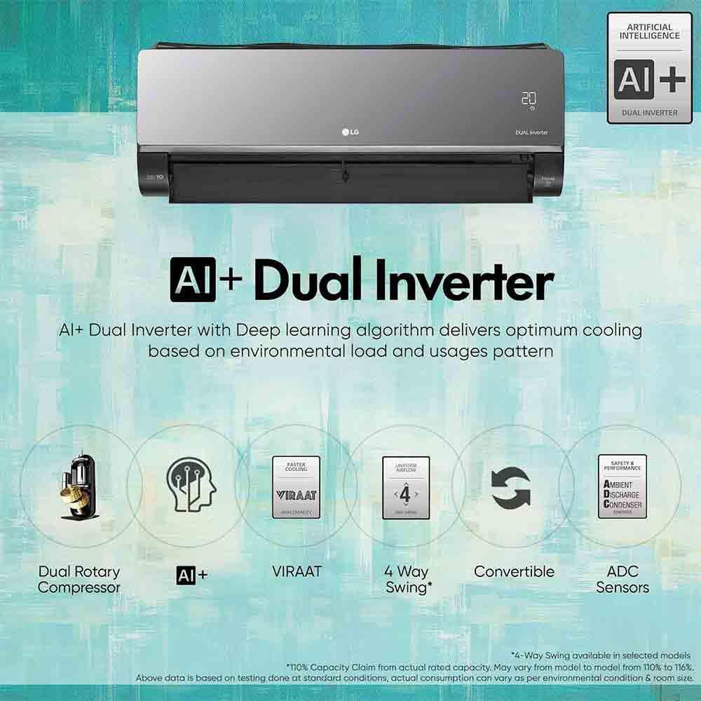 Buy LG Convertible Ton Star Inverter Split AC TS-Q19MWZE