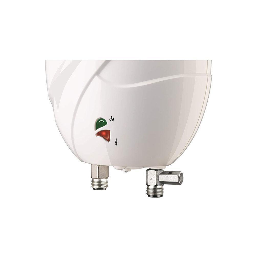 Bajaj Flora Litres Vertical Storage Water GeysersWith Built in Termostat,  Auto Shut Off, ABS Plastic Body (150704, White)
