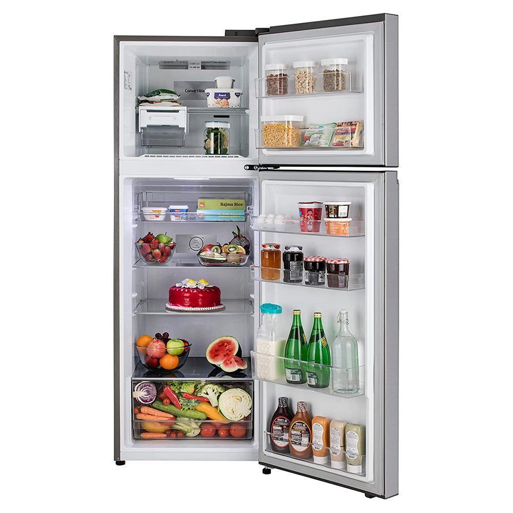 Buy LG 322L 2 Star Frost Free Double Door Fridge - Dazzle Steel