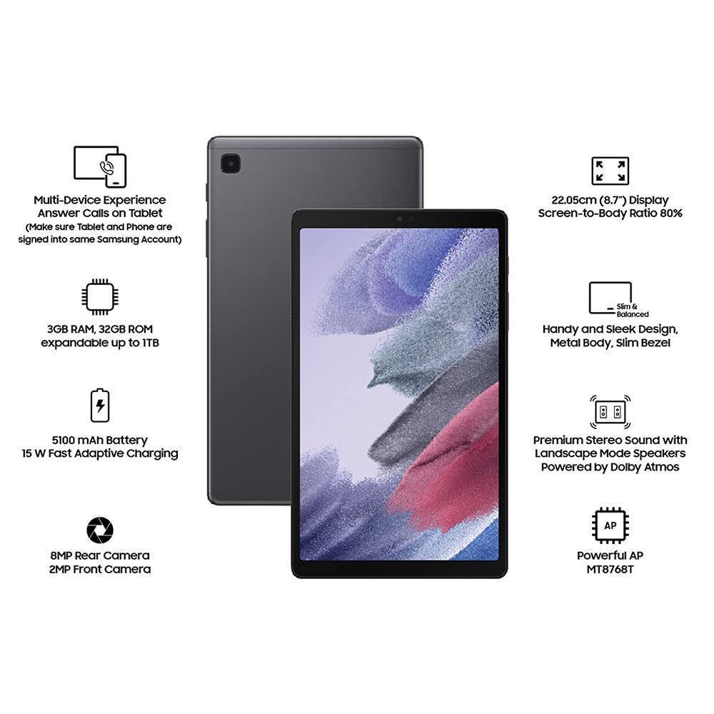 Samsung Galaxy Tab A7 Lite 8.7 3GB/32GB WiFi Tablet - Grey - Pai
