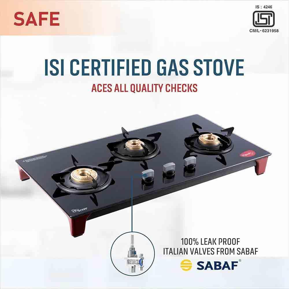 Buy Pigeon Infinity 12631 Brass Burner Gas Stove Stylish