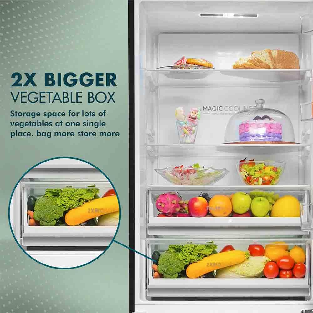 Buy Haier 445L Double Door Fridge with Inverter Tech Pai