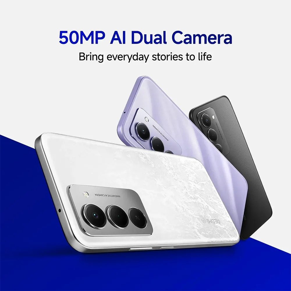 Redmi 15 5G (8GB RAM, 256GB ROM) Sandy Purple - Features, Battery