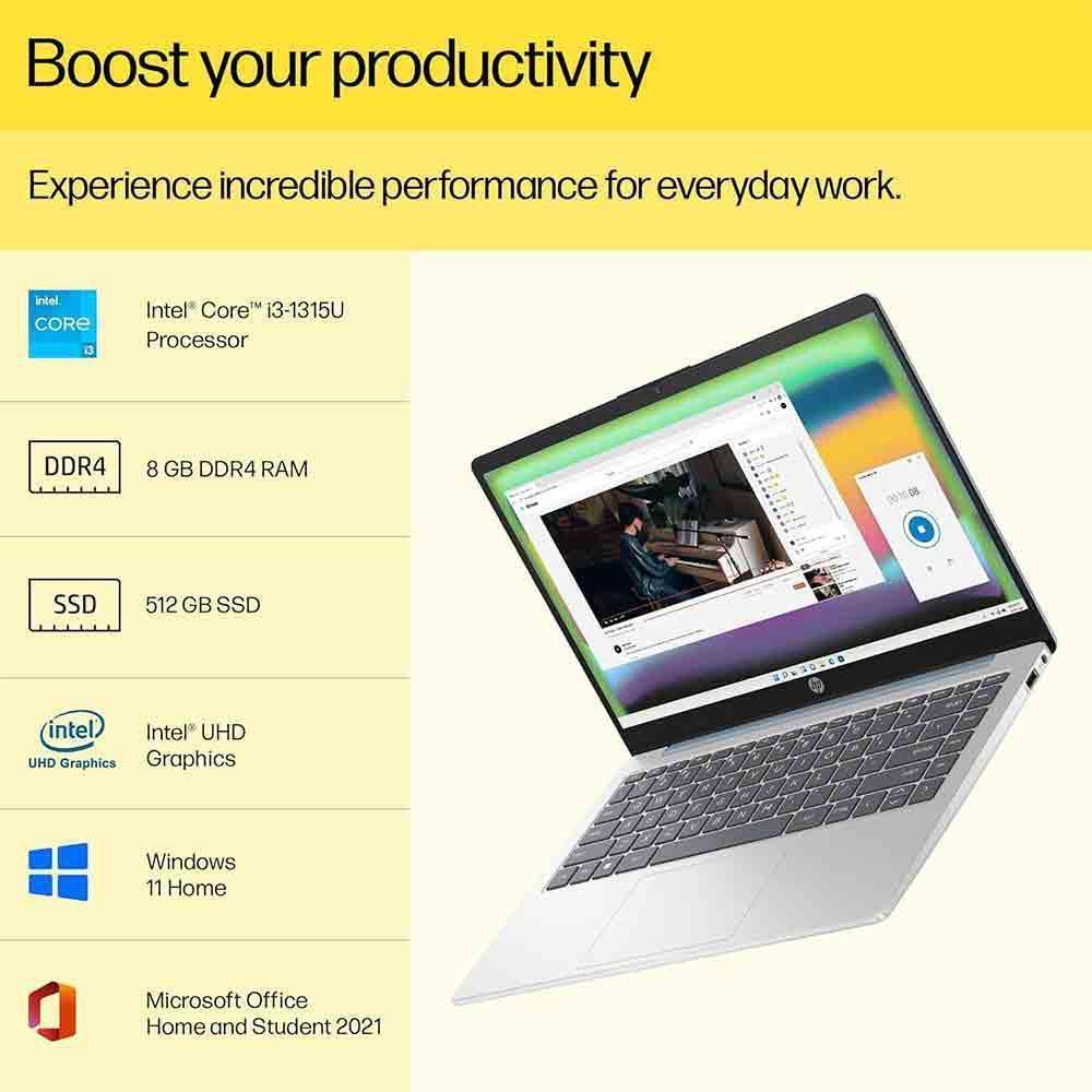 HP 8K8J1PA Intel Core i3 13th Gen Laptop Unleash Productivity