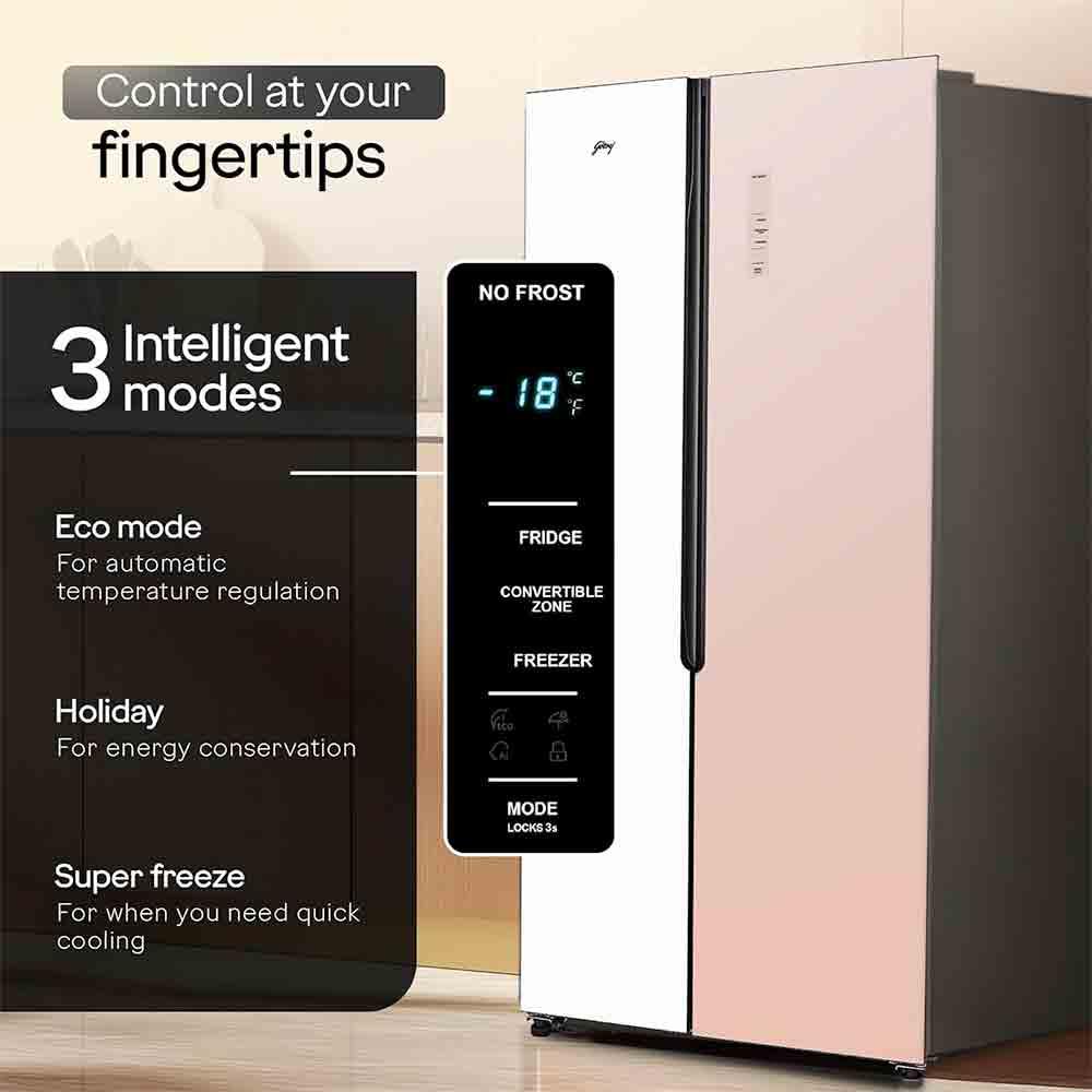 Buy Godrej 600L 3 Star Side by Side Refrigerator – Best Quality