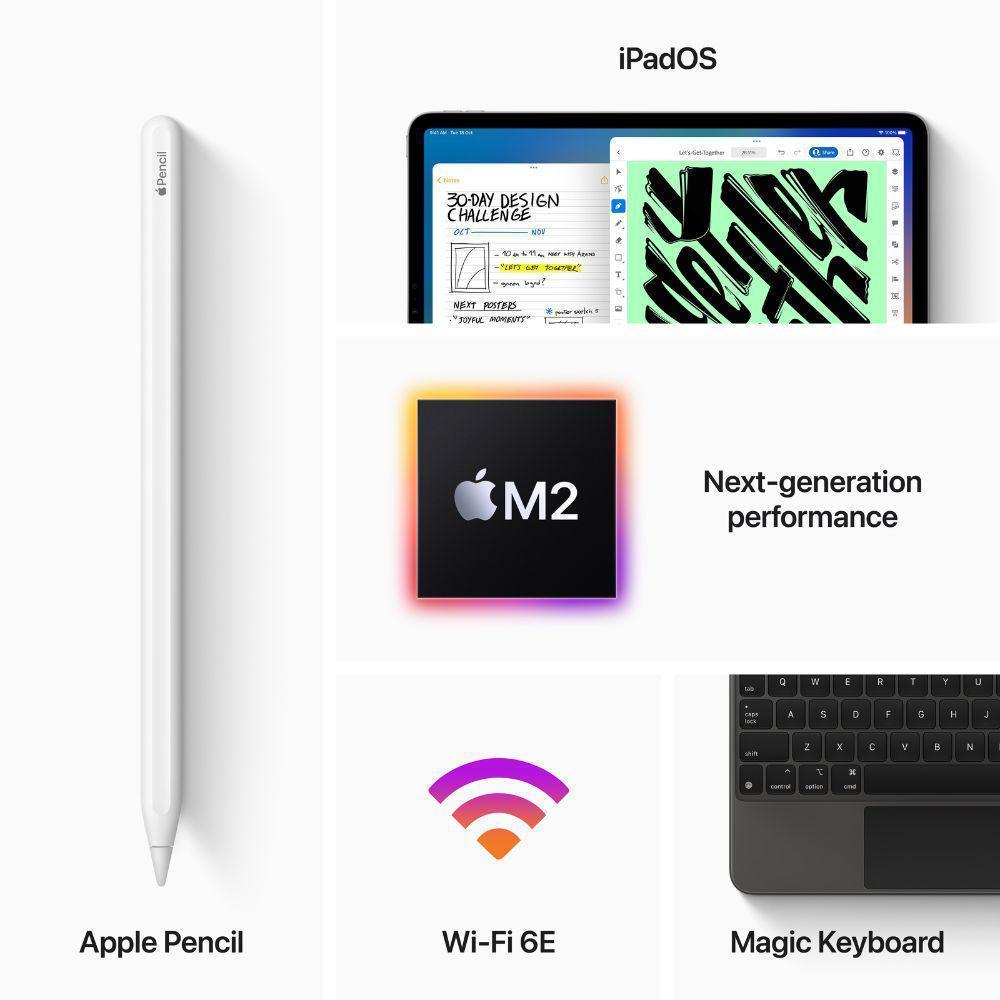 Buy Apple iPad Pro 6th Gen 12.9 256GB M2 Chip Silver - Pai