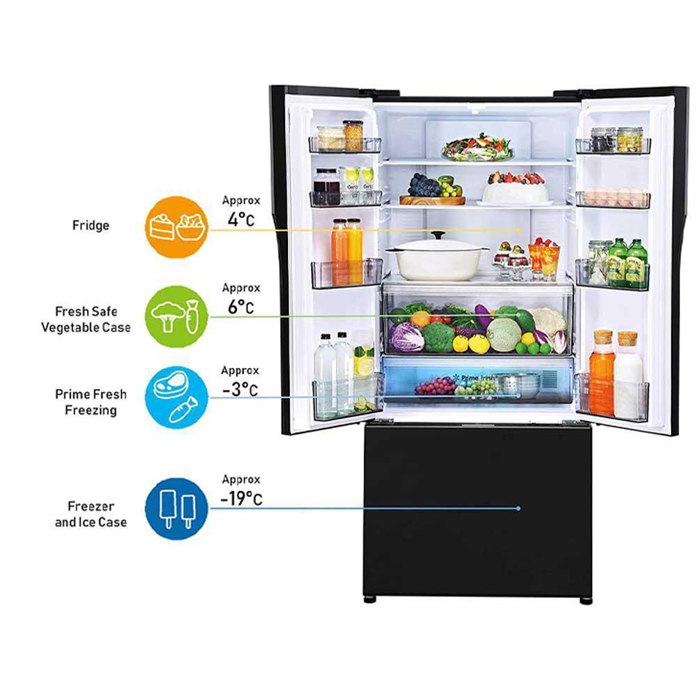 Buy Panasonic 551L 3 Star Side By Side Refrigerator NR-CY550QKXZ