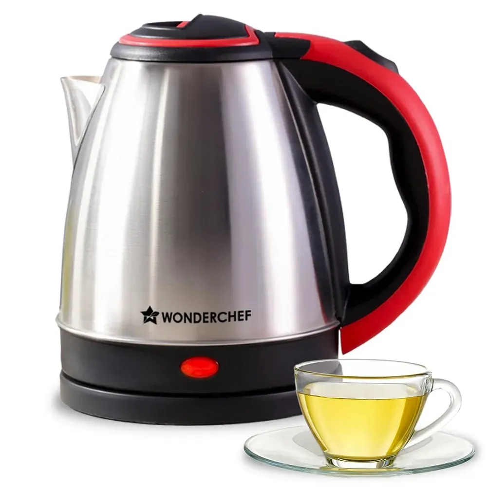 Wonderchef Litre Essenza Electric Kettle with 1350W, Auto Shut-off,  Stainless Steel Body