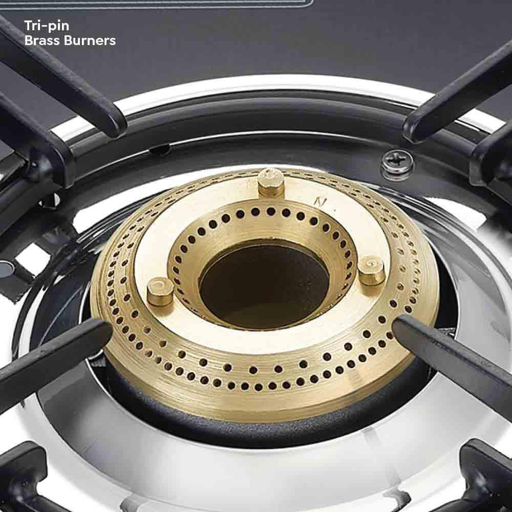 Prestige Magic Plus GTMP-02 2 Brass Burner Gas Stove - Stylish