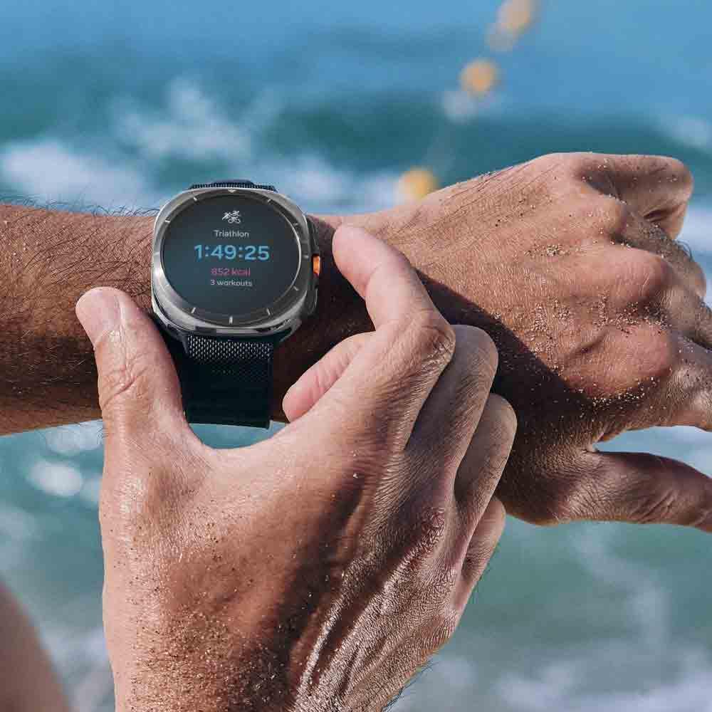 Samsung Galaxy Watch Ultra Smart Watch (Titanium White) cm inch)  Dial Size, Built in Mic,Accelerometer, Barometer)