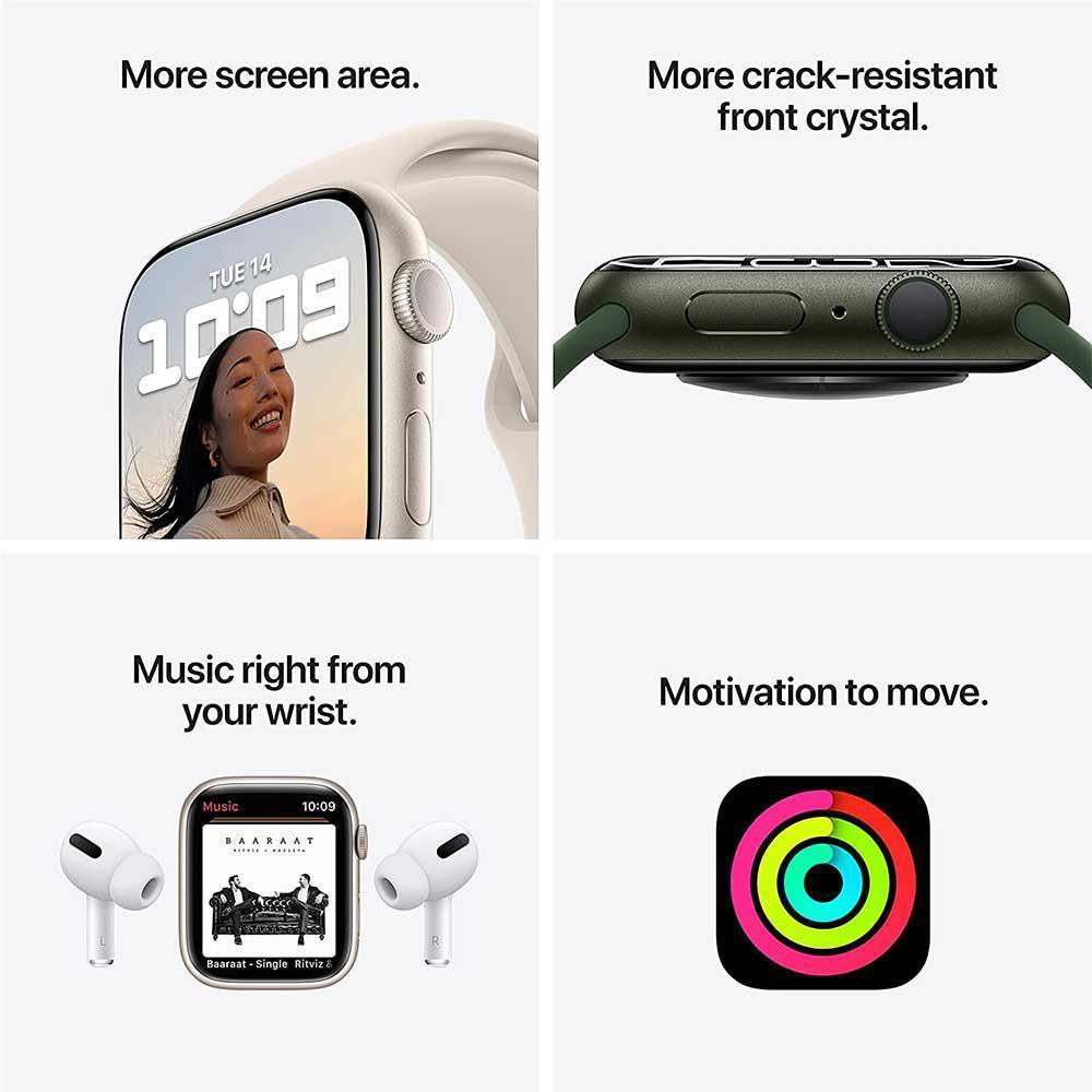 Apple Watch Series7 GPS Cellular, 45mm Smart Watch (Abyss Blue) with  Health Tracker (45 mm Dial Size, Built in Mic,Blood Oxygen Sensor,  Electrical