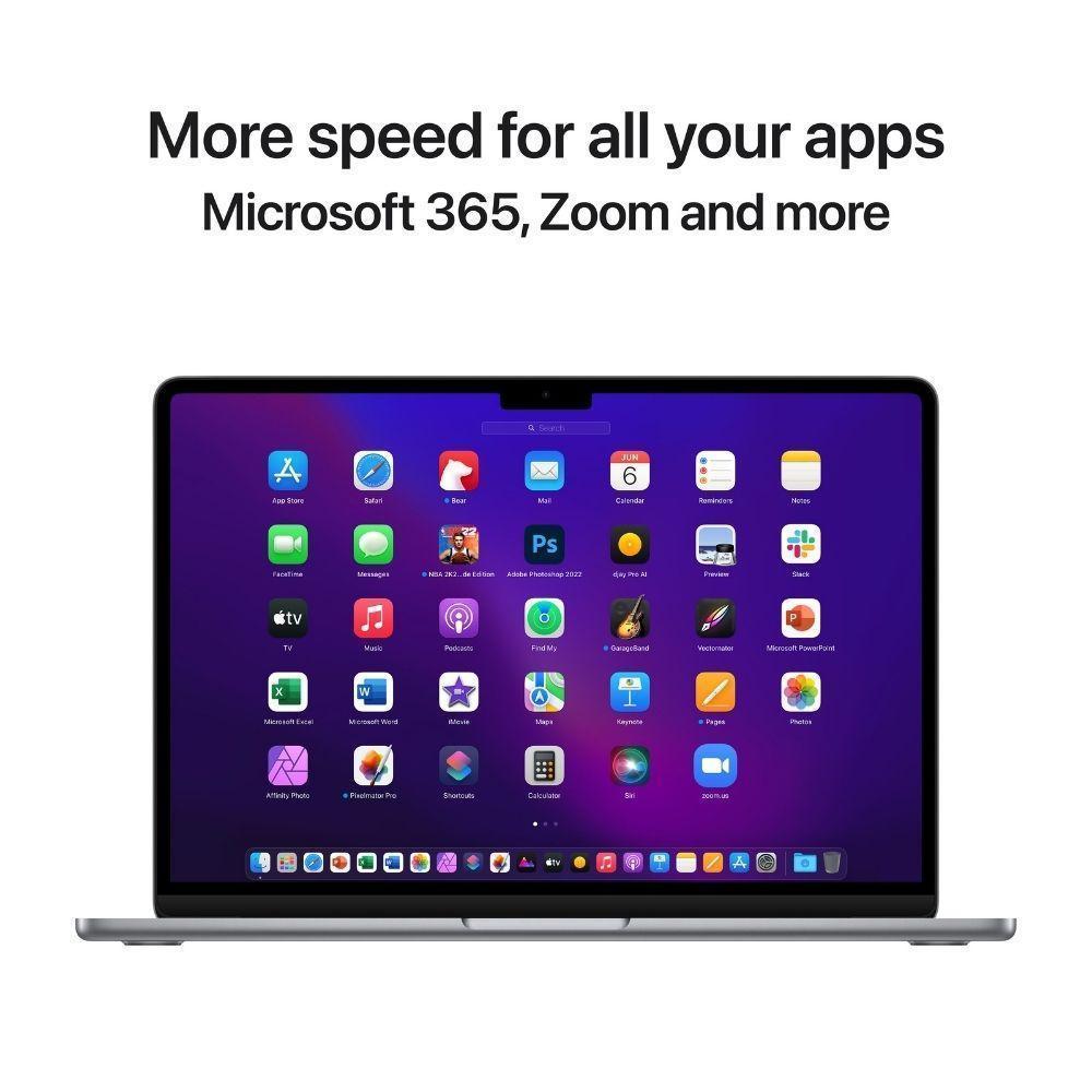 Apple MLXX3HN/A M2 Laptop - Fast, Lightweight, Secure - Pai
