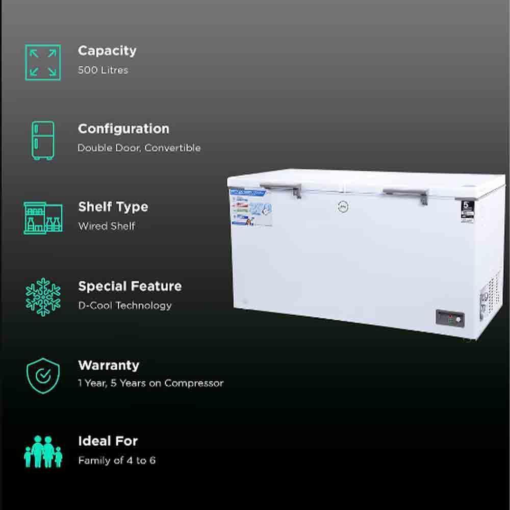 Buy Godrej 500L 5 Star Double Door Deep Freezer - DH EPenta 525E
