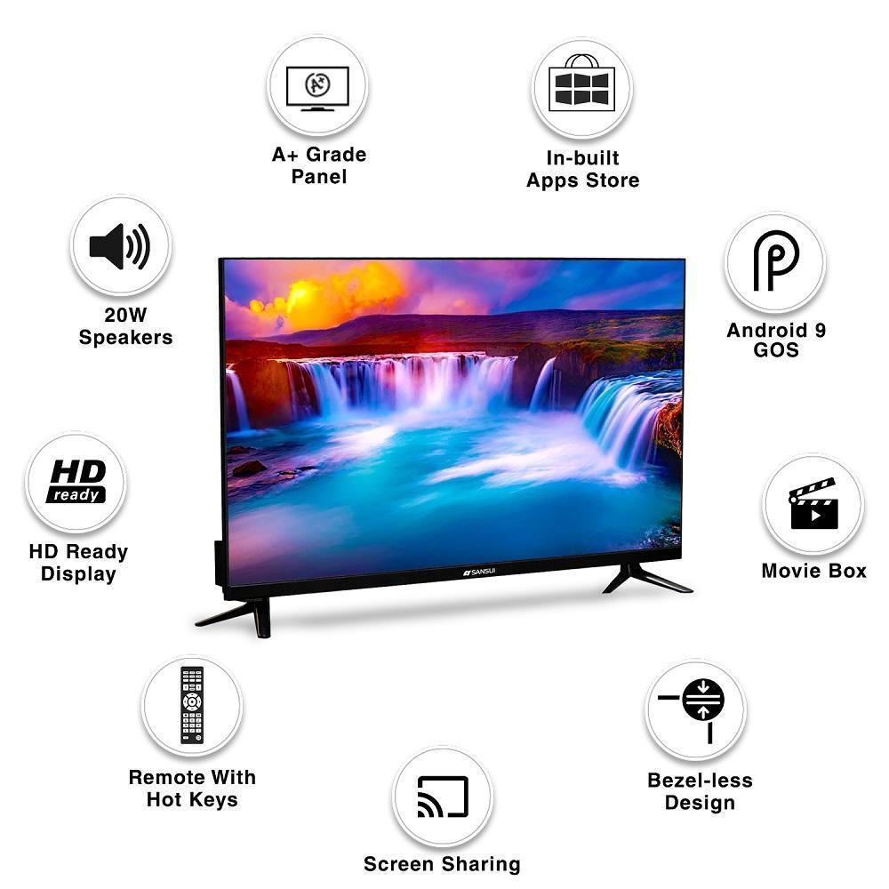 Sansui 80 CM HD Smart TV 60Hz Android OS JSY32SKHD Pai International