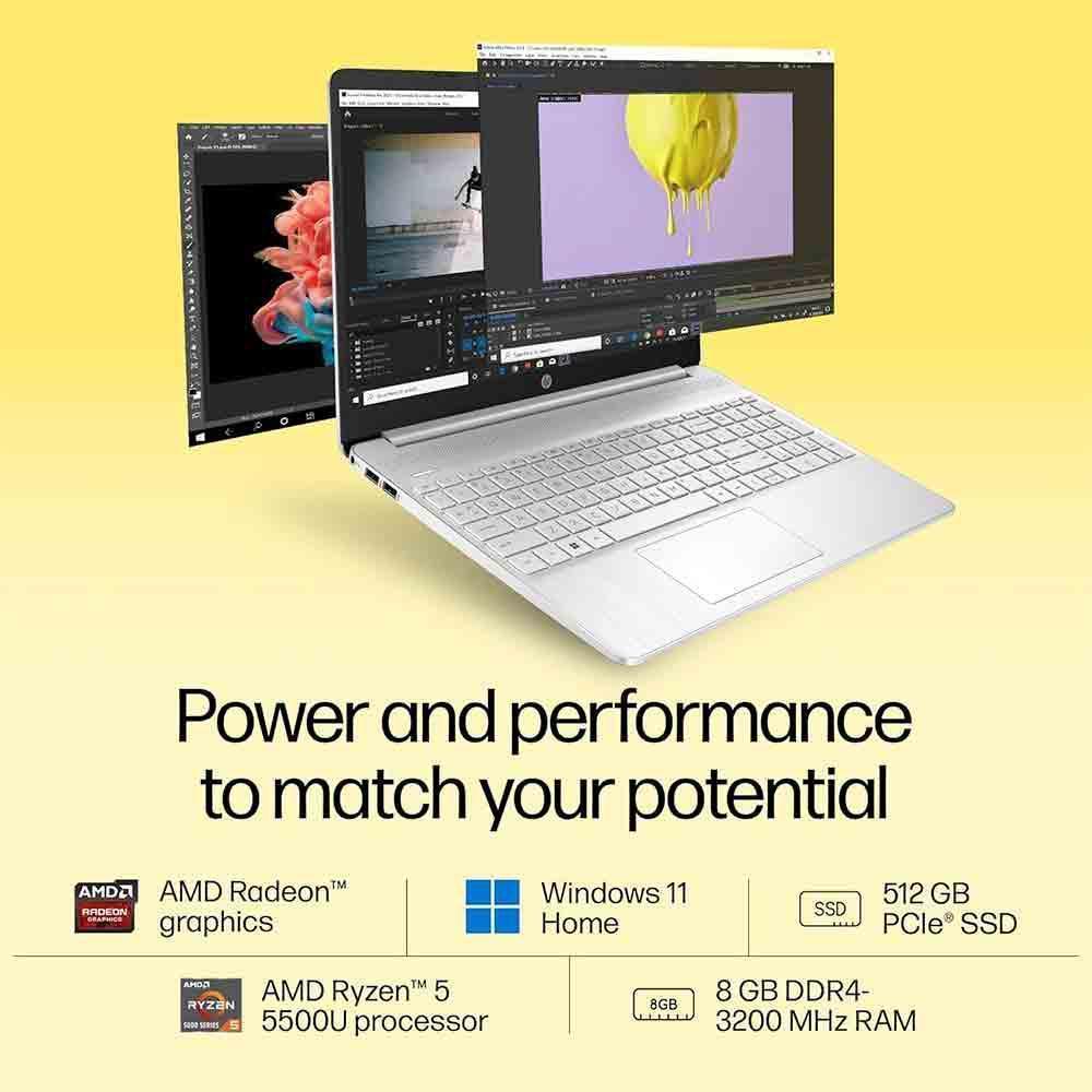 HP 15s-eq2304AU AMD Ryzen Laptop Unmatched Performance Pai